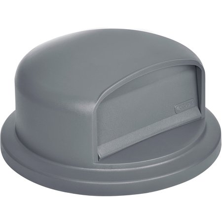 GLOBAL INDUSTRIAL Dome Lid, Gray, Plastic 641433GY